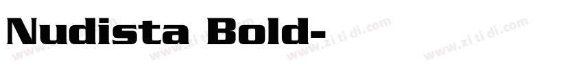 Nudista Bold字体转换